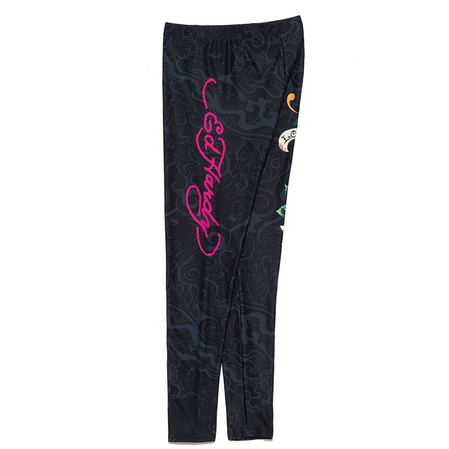 Women Ed Hardy | Y2K Tattoo Legging Tattoo Black