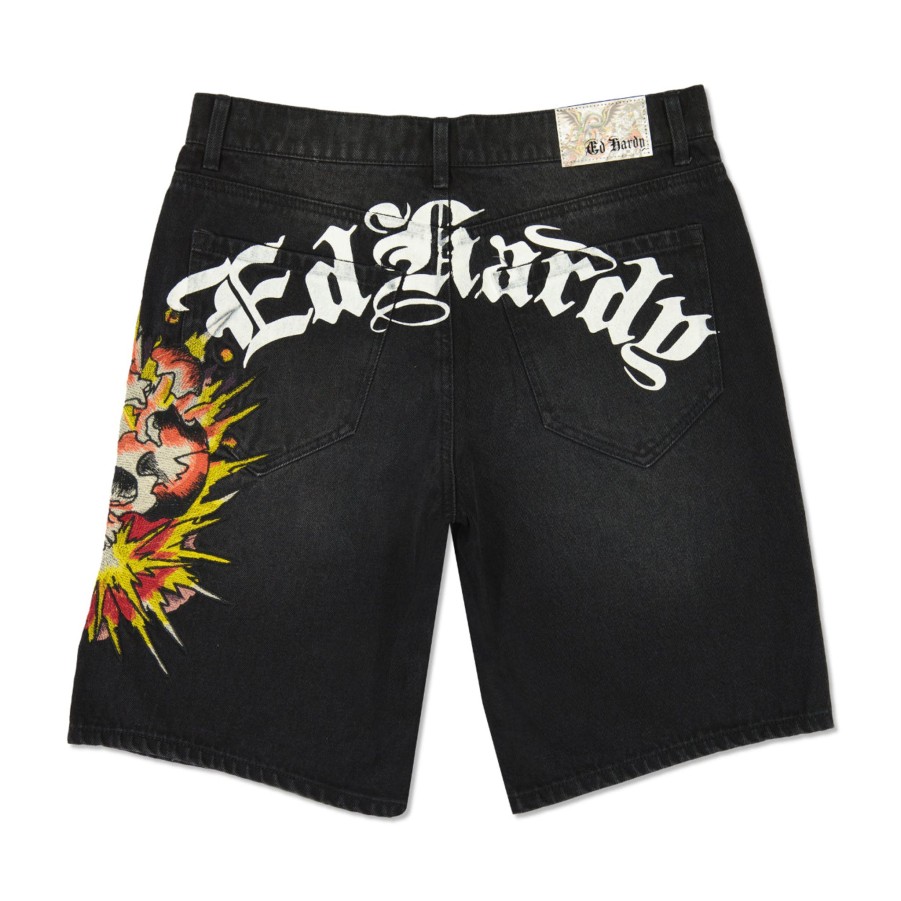 Men Ed Hardy | Exploding Skull Black