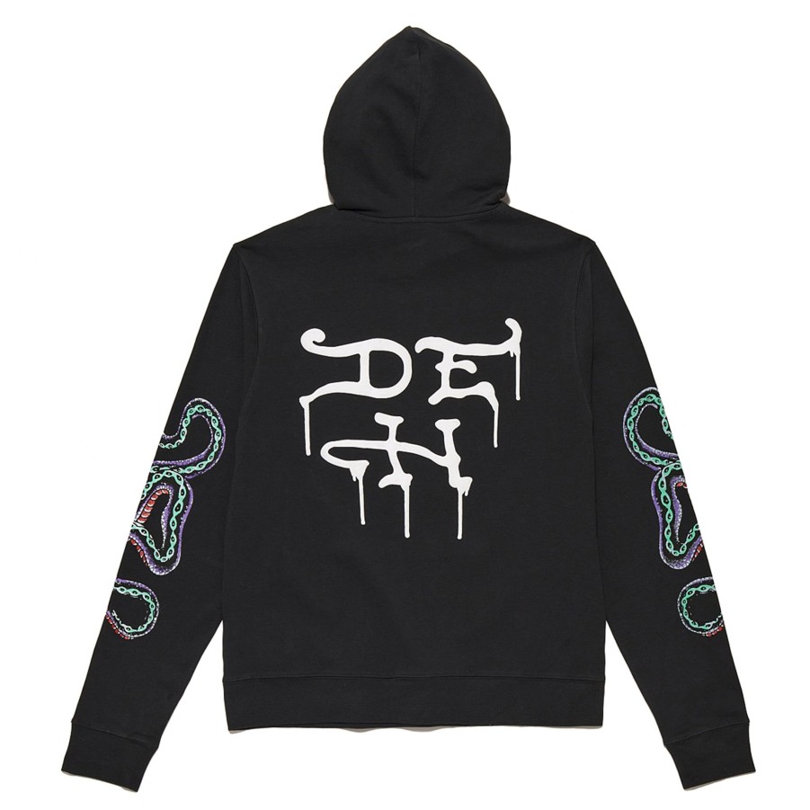 Men Ed Hardy | Snake Hoodie Black