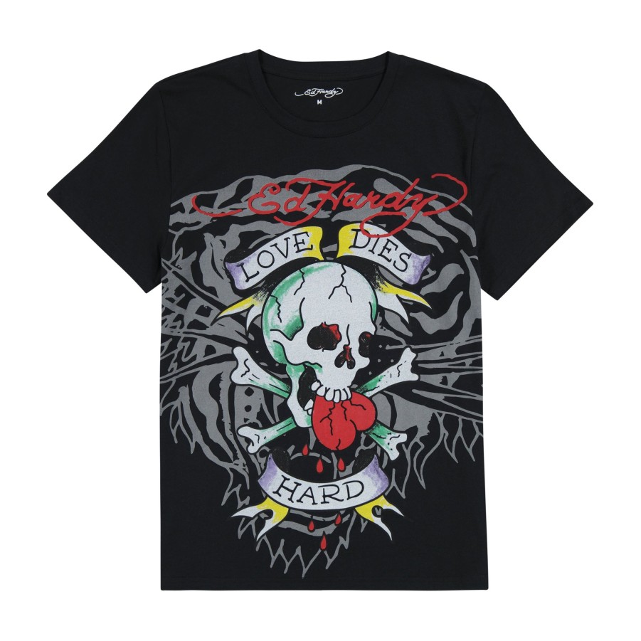 Men Ed Hardy | Love Skull Tee Black