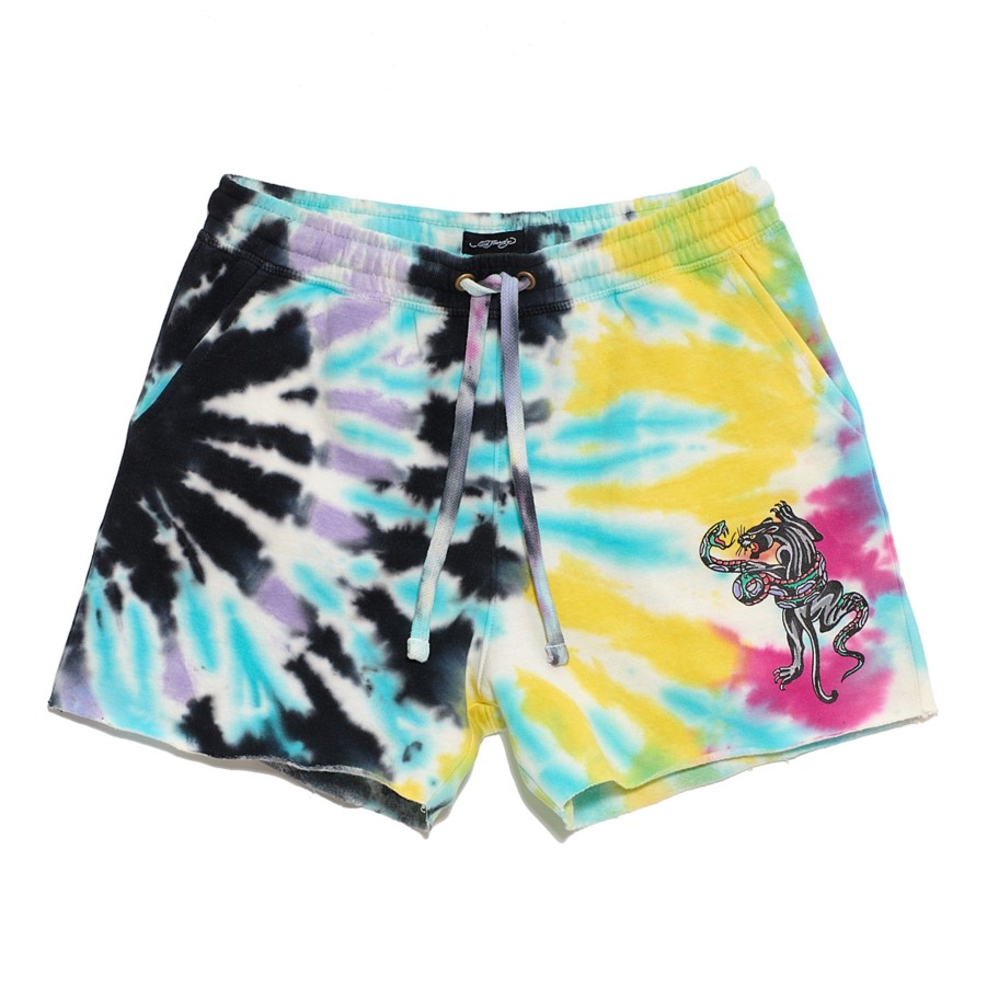 Women Ed Hardy | Womens "Panther Snake Fleece Short Multi