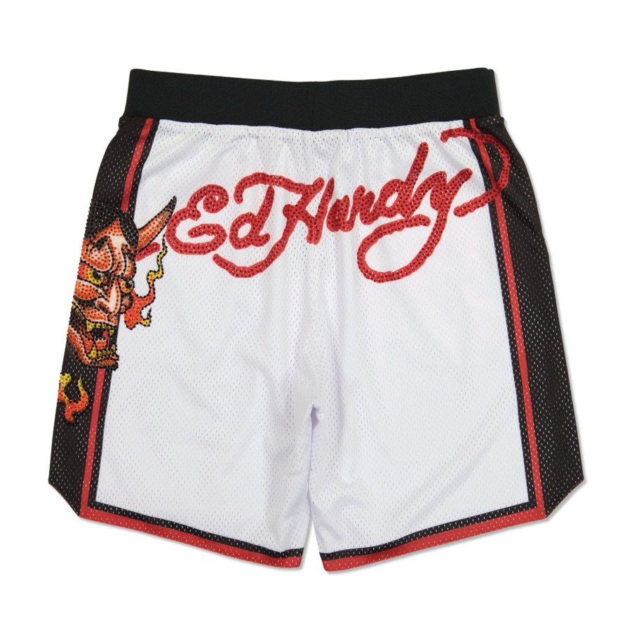 Men Ed Hardy | Devil Head Short White