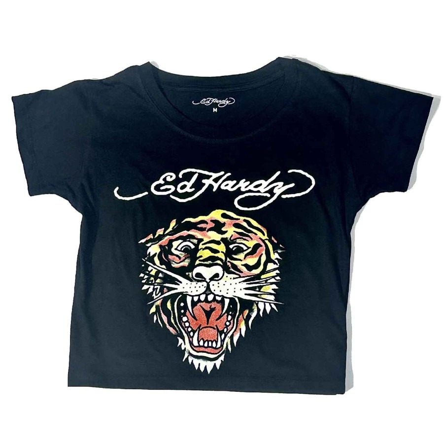 Baby Ed Hardy | Retro Tiger Baby Tee Black