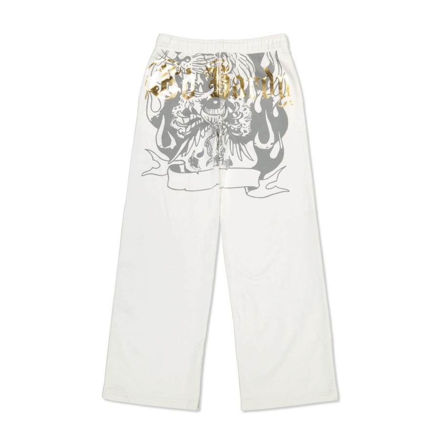 Women Ed Hardy | Tiger Fleece Sweatpant White