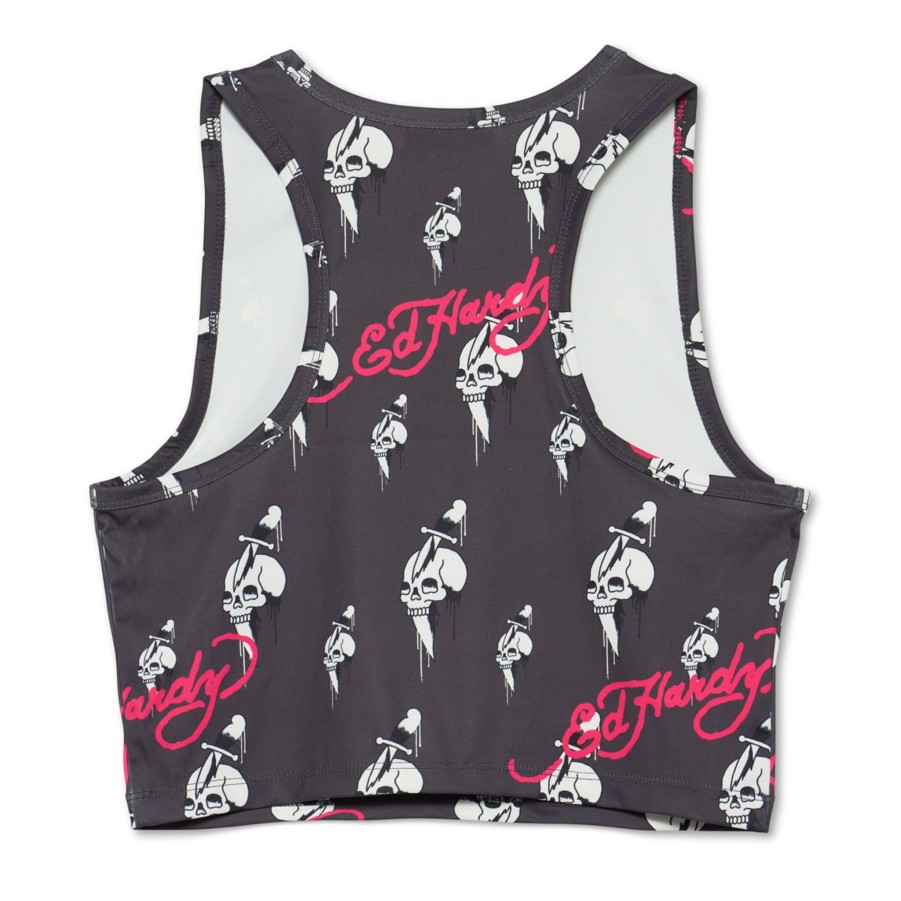 Women Ed Hardy | Skull Sport Tank Black