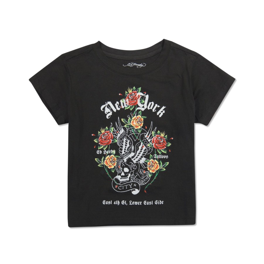 Baby Ed Hardy | Ny Eagle Baby Tee Black