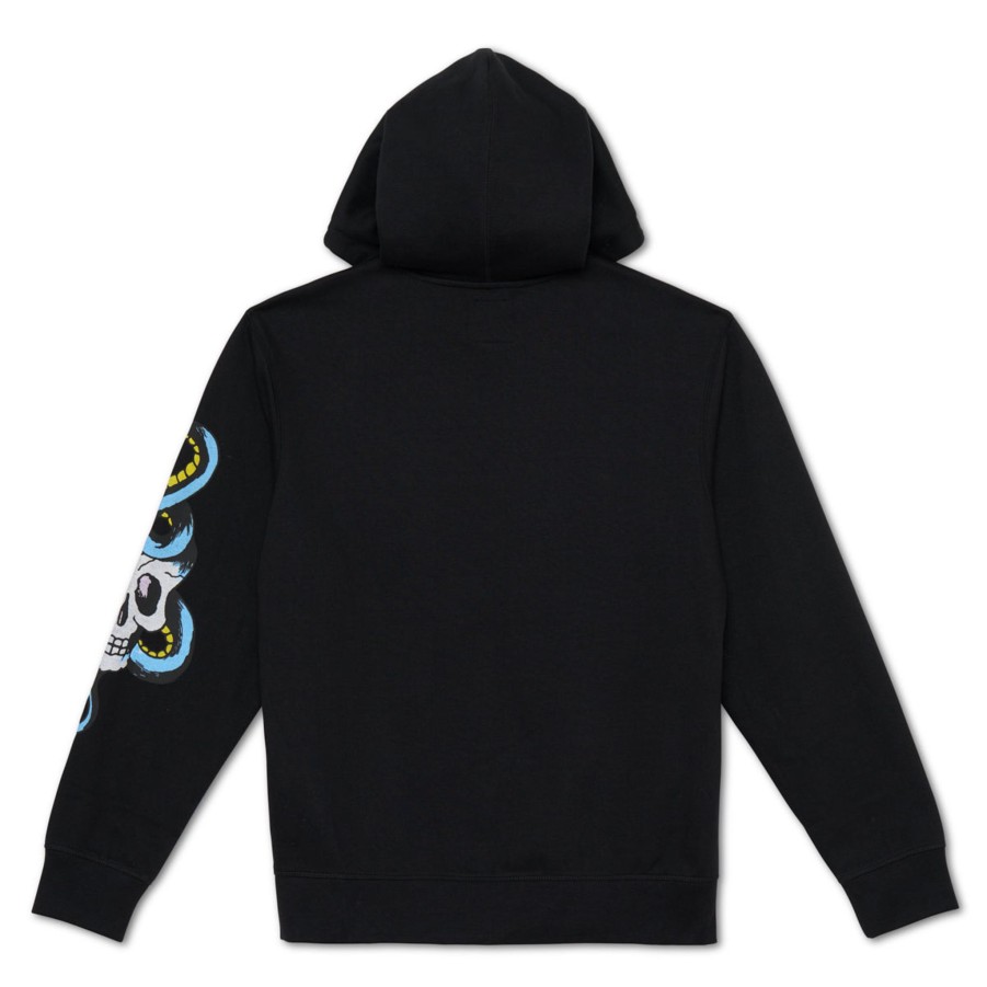 Men Ed Hardy | Crawling Tiger Hoodie Black