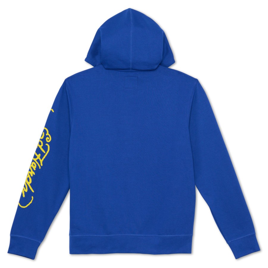 Men Ed Hardy | Lightning Skull Hoodie Cobalt