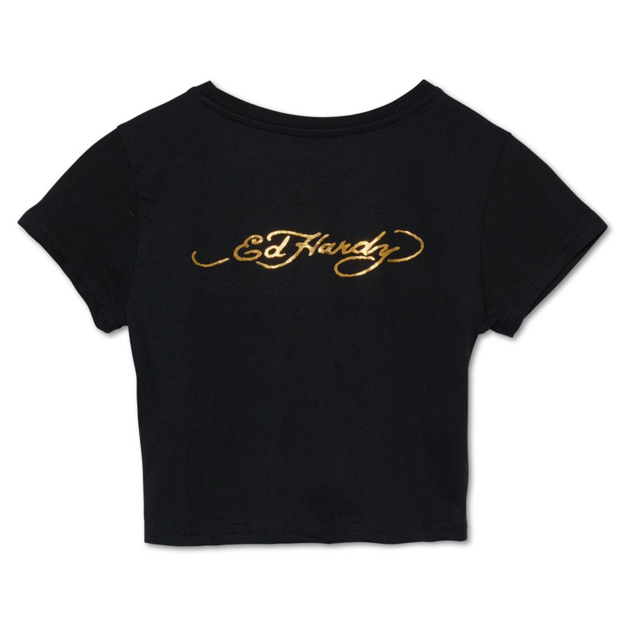 Baby Ed Hardy | Tiger Heart Baby Tee Black