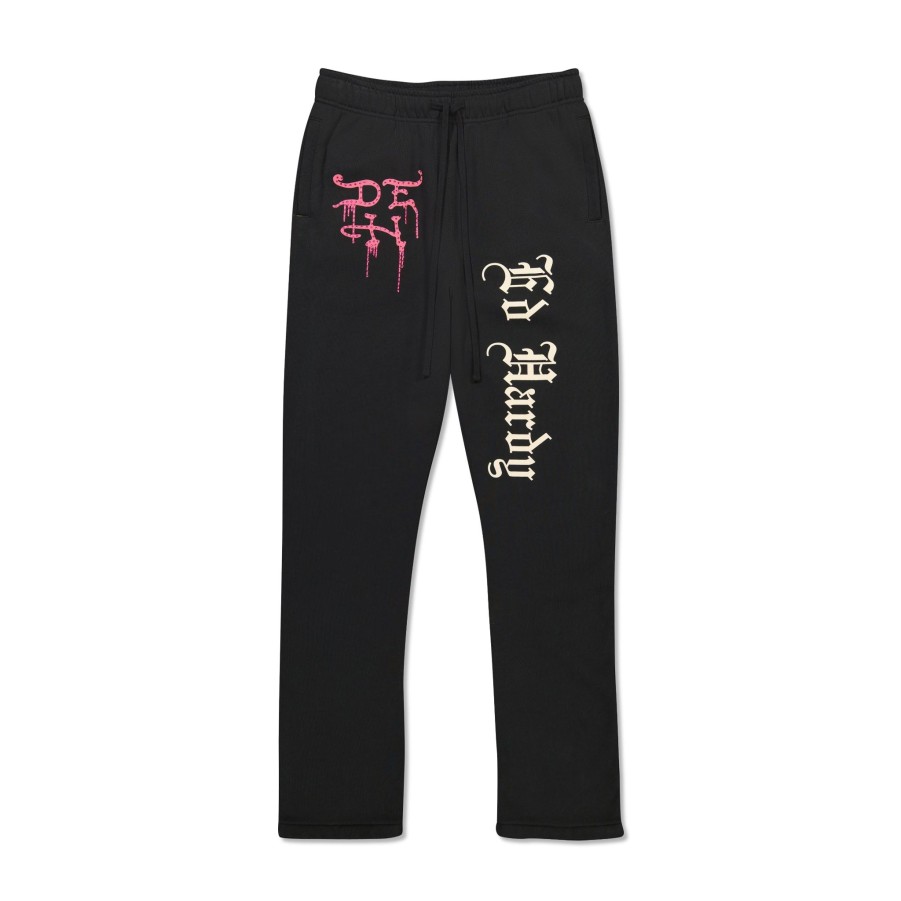 Men Ed Hardy | Destroy Skele Sweatpant Black