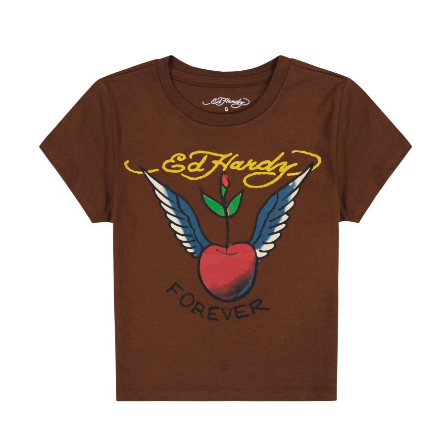 Baby Ed Hardy | Cherry Wings Baby Tee Cocoa