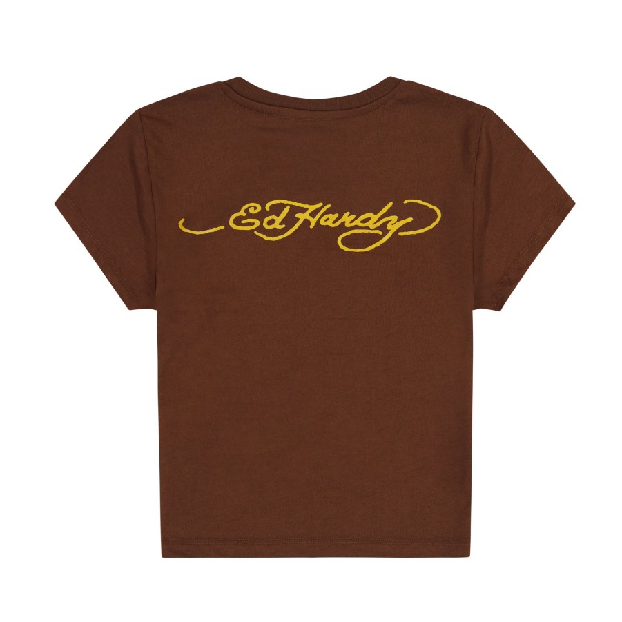 Baby Ed Hardy | Cherry Wings Baby Tee Cocoa