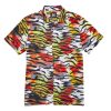 Men Ed Hardy | Printed Camp Ss Shirt Tiger Print