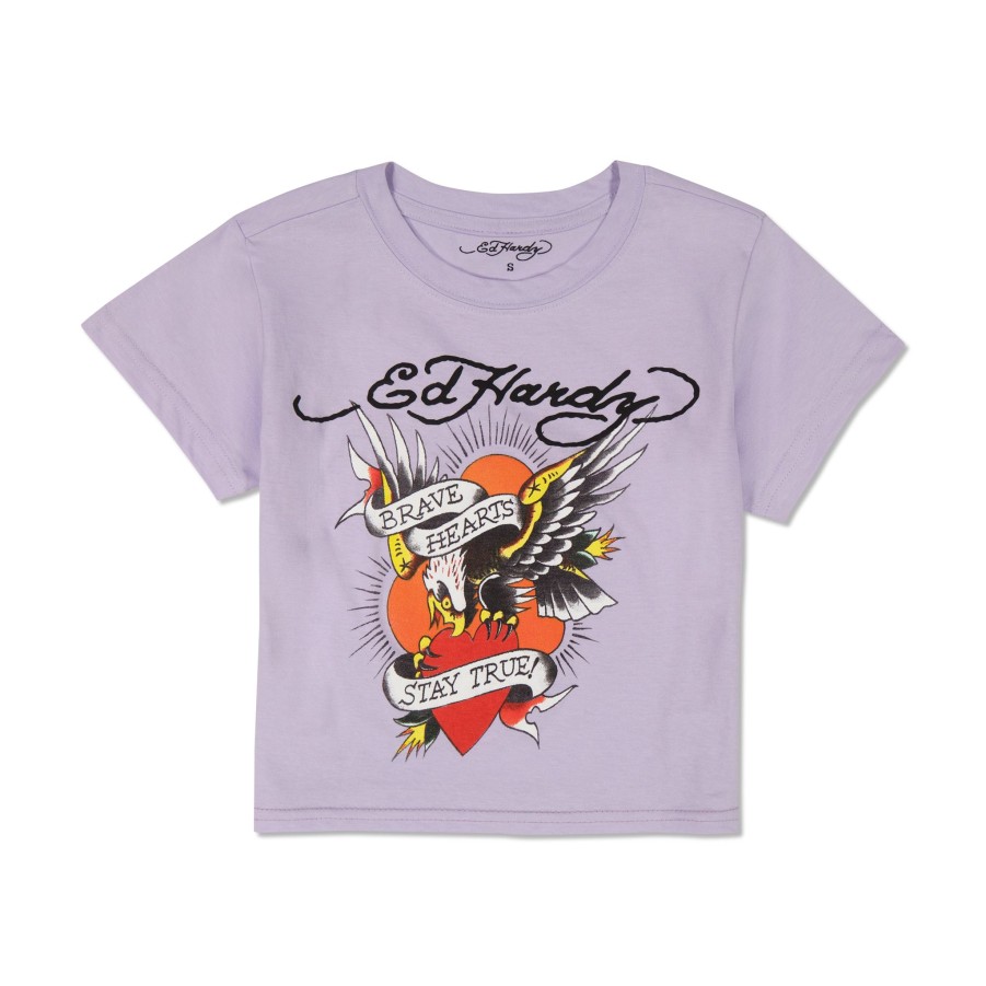 Baby Ed Hardy | Brave Eagle Baby Tee Lavender