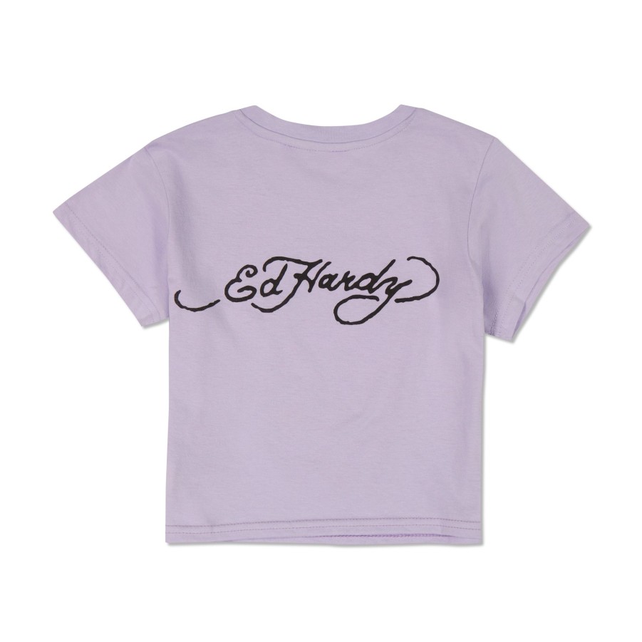 Baby Ed Hardy | Brave Eagle Baby Tee Lavender